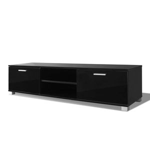 vidaXL TV-Schrank Hochglanz-Schwarz 140x40,5x35 cm