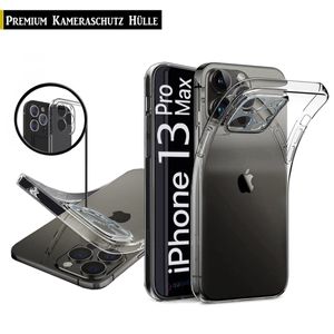 Für iPhone 13 Pro Max (6.7") Silikon Handy Hülle Transparent Schutz Hülle Klar Tasche Case Cover
