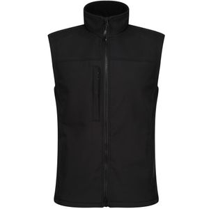Pánská softshellová vesta Regatta Flux, voděodpudivá, větruodolná RG1493 (M) (Black)