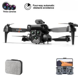Drohne,Dreifach-Kamera, 4K-Luftdrohne, Quad-Hindernisvermeidung, RC-Flugzeug, intelligente Positionierung, Quadcopter