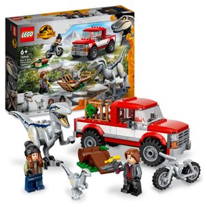 LEGO 76946 Jurassic World Blue & Beta in der Velociraptor-Falle, Spielzeugauto mit Dinosaurier Figuren, Geschenk für Kinder ab 6 Jahren
