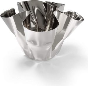 Philippi Vorteilset 1xMargeaux Windlicht Edelstahl, hochglanzpoliert,17 cm (d)  105010 und Geschenk + Spende