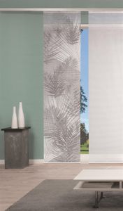 Vision S Schiebevorhang Digitaldruck Bambus-Optik "Lachlan"  260 x 60 cm Grau