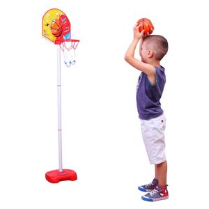 Ogi Mogi Toys Kids Basketballkorb, verstellbarer mit Ständer Korbanlage, von 75 cm bis 155 cm, Basketball, Mini Basketballständer, Spielzeug ab 3 Jahren