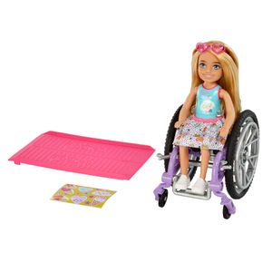 Barbie Chelsea im Rollstuhl (blond)