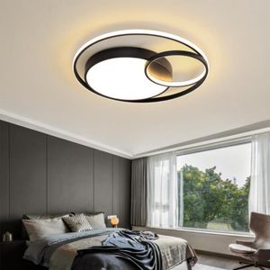LED Deckenleuchten, Stufenlos Dimmbare Deckenlampe, 48cm Wohnzimmerlampe mit Fernbedienung, Schlafzimmer