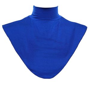 Damen Blusenkragen Einsatz, Kragen für Blusen und Pullover, Muslim Rollkragen Farbe Blau