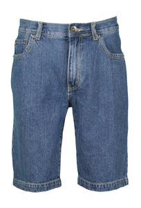 Jeanshose Herren kurz Jeansshorts im 5-Pocket-Design Shorts 100% Baumwolle, Größe:4XL, Variante:Blau