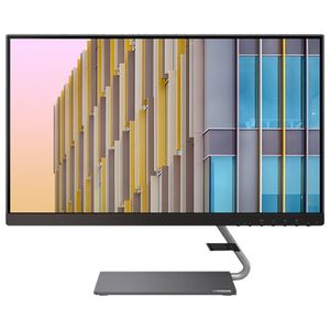Lenovo Q24h-10 Computer-Bildschirm IPS-Monitor LED/FreeSync/HDMI/DP/USM-C/4ms/75Hz/grau