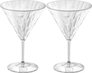 Koziol - Superglas Club Nr. 12 Cocktailglas 250 ml Set mit 2 Stäbchen