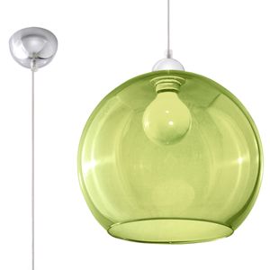 Hängeleuchte BALL grün 1xE27 60W Stahl, Glas 120x30x30cm Sollux Lighting