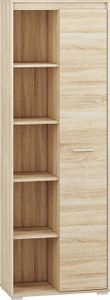 Schrank Mochis 06, Farbe: Sonoma Eiche hell inklusive 3 Farbeinsätzen - Abmessungen: 200 x 69 x 34 cm (H x B x T), mit 1 Tür und 10 Fächern Schrank Mochis 06, Farbe: Sonoma Eiche hell inklusive 3 Farbeinsätzen - Abmessungen: 200 x 69 x 34 cm (H x B x T), mit 1 Tür und 10 Fächern