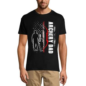Herren Grafik T-Shirt Bogenschießen Vater - amerikanische Flagge Shirt - Vater und Sohn – Archery Dad - American Flag Shirt - Daddy And Son