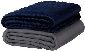 Gewichtsdecke 6.8kg mit Bettbezug, 152x203 cm Gewichtsdecke aus Baumwolle, Gewichtete Decke, Schwerkraft-Decke, Schwere Decke Anti-Stress