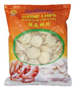 [ 1kg ] SA GIANG Garnelencracker, nicht gebacken / Shrimp Krupuk / Kroepoek