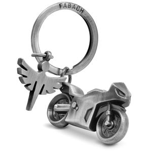 FABACH Motorrad Schlüsselanhänger mit Schutzengel - Geschenk Engel Schlüsselanhänger für Motorradfahrer - Geschenke Motorrad Schlüsselanhänger