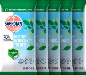 Sagrotan Hygiene-Reinigungstücher 60 Stück 5er Pack