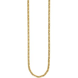 JOBO Königskette 925 Sterling Silber gold vergoldet 3,2 mm 60 cm Kette Halskette