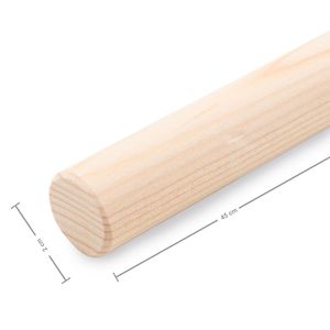 Holzstab für Makramee 45cm - 1 Stück