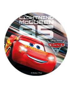 Dekora - Rundes essbares Papier - Lighthing McQueen 95  Dekora