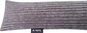 4L Textil Zugluftstopper Durchzugstopper Windstopper für Türen und Fenster Luftzugstopper für Tür Türschlange Türrolle Kordsamt (100 cm, Graphit (Stripes)