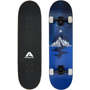 Apollo Skateboard | Cooles Kinder Skateboard und Profi Skateboard Erwachsene in Einem | 7-lagiges Skateboard Deck, trendig, Medium Concave, ABEC-7 Kugellager | Top Fahreigenschaften bei jedem Style - Summit