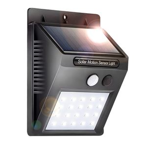 LUMILED solárne svietidlo pre exteriér s detektorom pohybu solárne nástenné svietidlo IP44 solárne svetlo pre záhradu bezpečnostné nástenné svietidlo nástenné svetlo vonkajšie svetlo studená biela