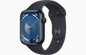 Apple Watch Series 9 (GPS, 45mm) - Midnight Aluminium Case with M/L Midnight Sport Band (US Spec)