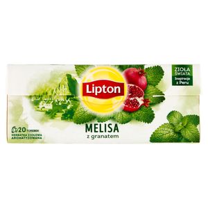 Lipton Herbata ziołowa o smaku melisy z granatem 24 G (20 torebek)