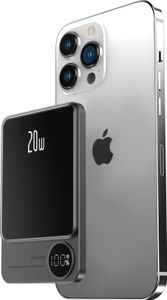 Wireless Power Bank, Magnetic Wireless PowerBank, 20W 5000mAh Mini PowerBank, USB C Ultra dünn Handy Externer Akku Tragbares Ladegerät