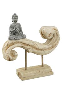 Gilde Poly Figurka/držák na svíčku Buddha