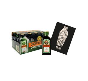 Jägermeister 24x 0,02L (35% vol) Mini Meister Shots to Go 24er Set 2cl Kräuterlikör- [Enthält Sulfite]