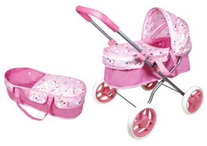 Lissi Kinder Puppenwagen 2in1 pink