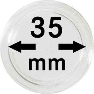 Lindner 2250035P Münzkapseln 35 mm-10er Pack