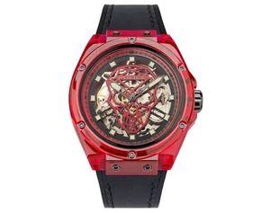 Police Schwarze Silikonuhr mit roter Akzentuierung 44 mm Police Schwarze Silikonuhr mit roter Akzentuierung 44 mm