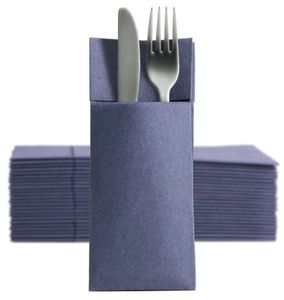 1250 Softpoint Besteckservietten Bestecktaschen blau