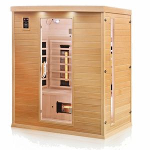 Luxus LED Infrarotsauna Dual-Therm Sauna Infrarotkabine Wärmekabine Vollspektrum