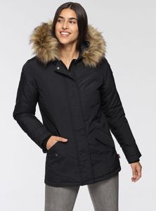Dámská zimní bunda Lonsdale Kimmeridge s kapucí BLACK XL