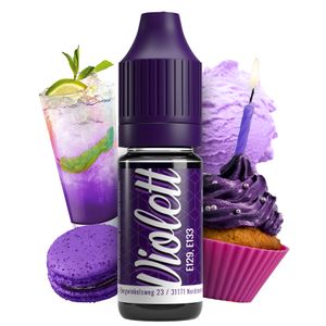Belissia Lebensmittelfarbe Violett 10ml extrem hoch konzentriert. flüssig zum Färben von Getränken. Teig. Toppings und allen anderen Lebensmitteln