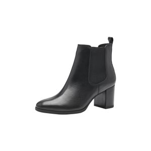 Tamaris Damen Stiefelette Leder Absatz moderat Reißverschluss elegant 1-25377-41, Größe:40 EU, Farbe:Schwarz