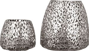 Casablanca Windlicht Purley Met.antik-silber  Höhe: 11 cm  Ø 14 cm 54956