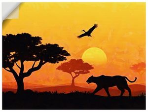 ARTland Wandbild, selbstklebend Erinnerungen an Afrika I Größe: 120x90 cm