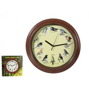 KupMa Nástenné hodiny so zvukmi vtákov