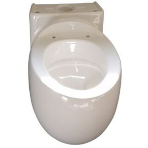 Laufen Stand-Tiefspül-WC (ohne Deckel) Alessi One für aufgesetzten spk 390x720 LCC weiß, 8229764000001