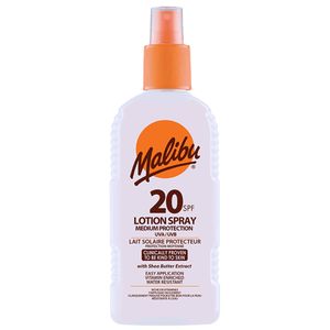 Malibu Protective Lotion SPF20 wasserdichtes Spray 200ml