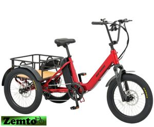 Elektro Dreirad Zemto-Mover T1, 720 WH , Mittelmotor rot