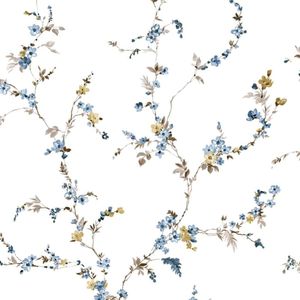 Noordwand Tapete Blooming Garden 6 Floral Strands Weiß und Blau