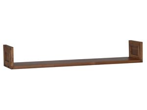 MiaMöbel Wandregal Masala - 100 cm breit - Rustikales Hängeregal aus Massivholz (Sheesham) - Für Wohnzimmer, Küche & Flur
