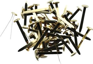 10 X Alco Musterbeutelklammer 7 Mm – Vermessingt, 23 Mm Schenkellänge