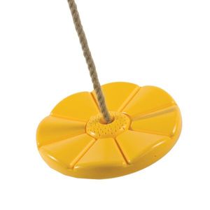AXI Tellerschaukel in Gelb | Teller Schaukel aus Kunststoff 27 cm groß für Kinder | Indoor / outdoor geeignet
